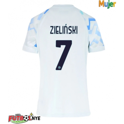 Camiseta Inter Milan Piotr Zielinski #7 Visitante Equipación para mujer 2025-26 manga corta